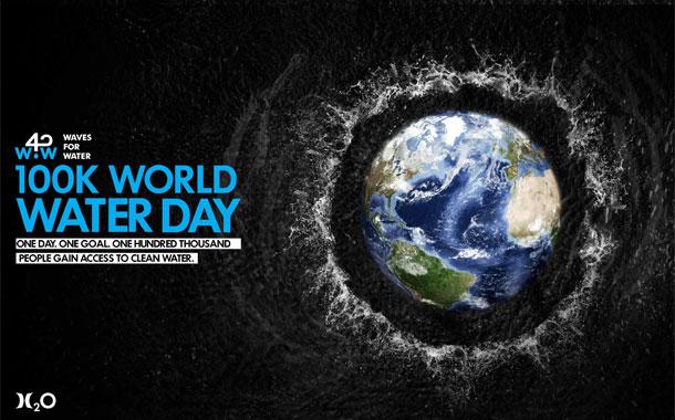 100K World Water Day One Day One Goal One Hundred Thousand People Gain Access To Clean Water