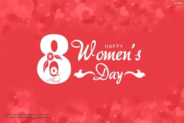 8 March Happy Women's Day 2017 Card