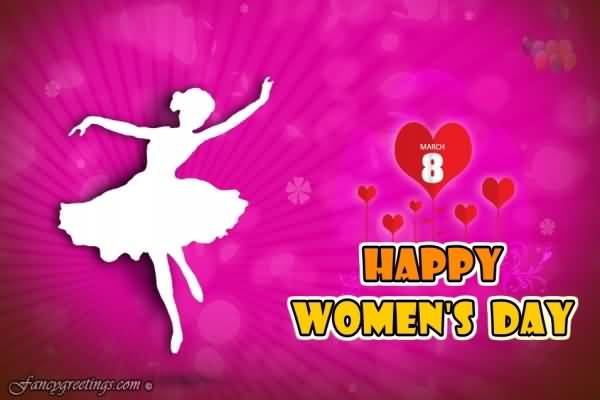 8 March Happy Women’s Day 2017 Greeting Card