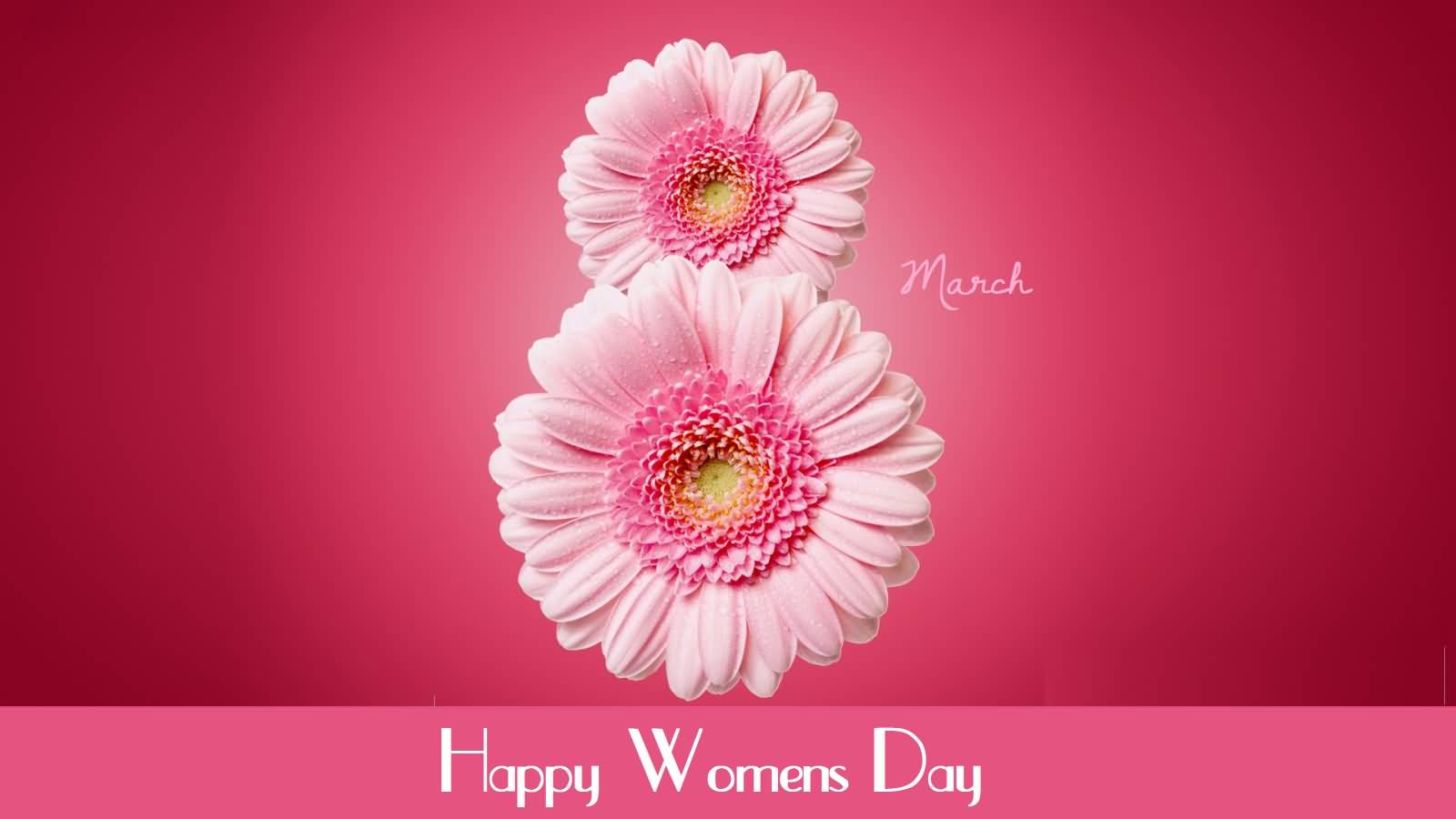 8 March Happy Womens Day Beautiful Card