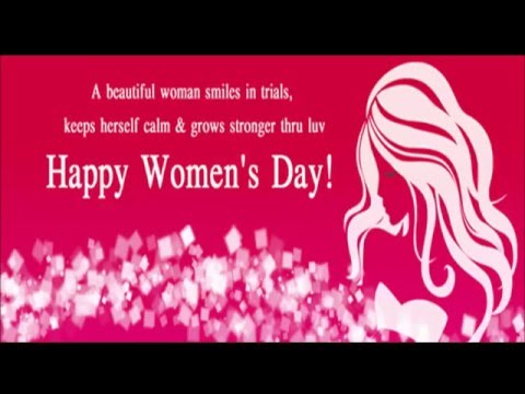 A Beautiful Woman Smiles In Trials, Keep Herself Calm & Grows Stronger Thru Luv Happy Women's Day