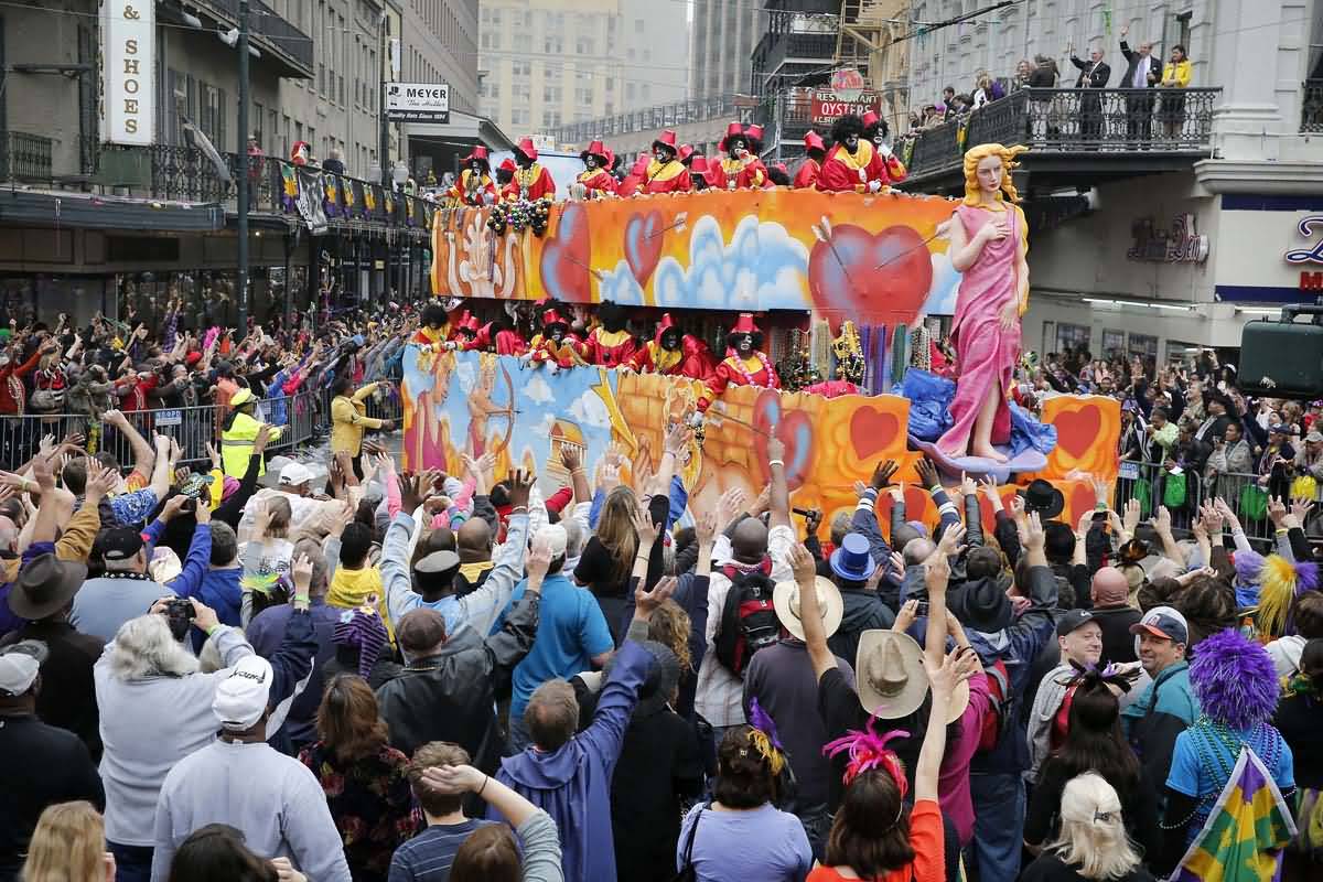 A Float In Mardi Gras Parade