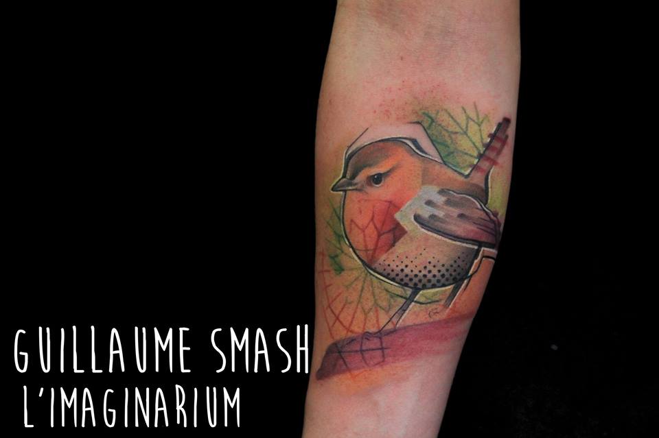 Abstract Bird Tattoo Design For Forearm By Guillaume Smash