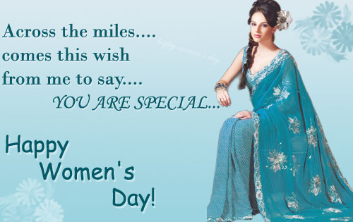 Across The Miles Comes This Wish From Me To Say You Are Special Happy Women's Day
