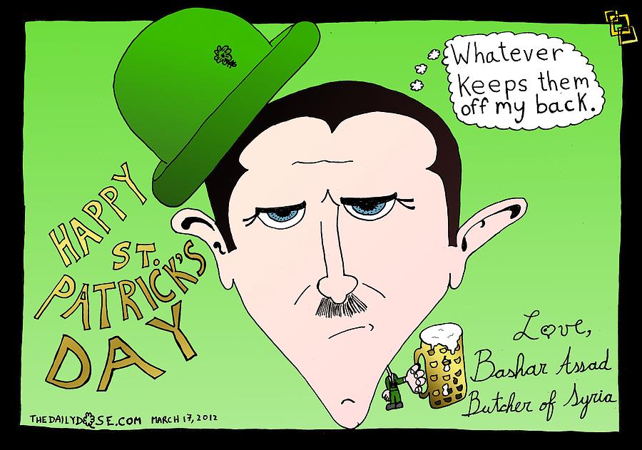 Adolf Hitler Wishing You Happy Saint Patrick's Day Greeting Card