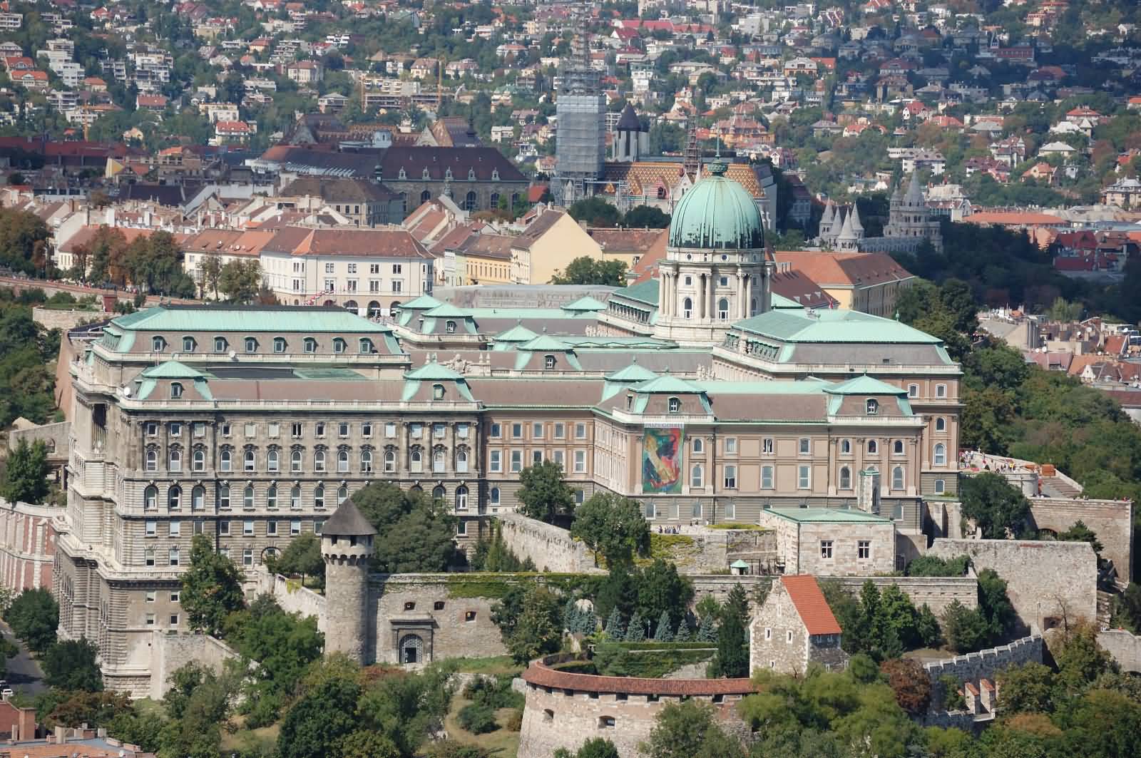 Aerial View Of Buda Castle Day Time Picture