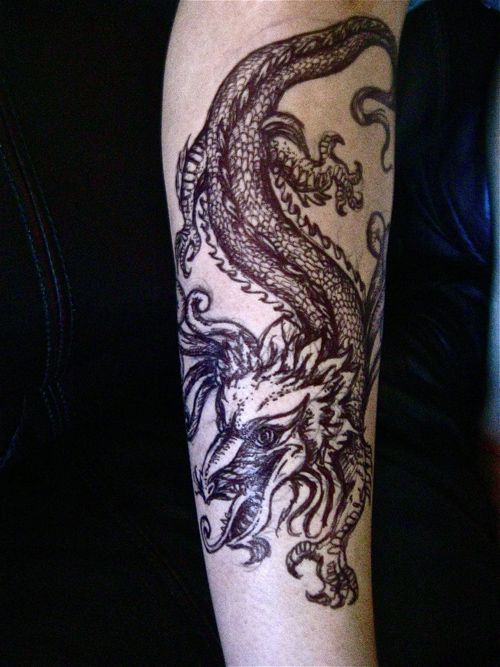 35+ Dragon Tattoos On Forearm