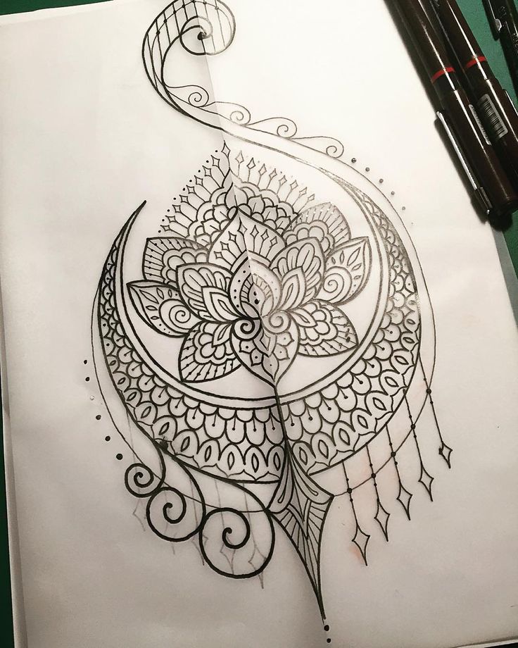 Amazing Mandala Flower Tattoo Design