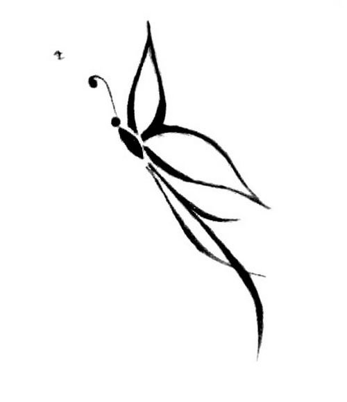 Amazing Small Butterfly Tattoo Design