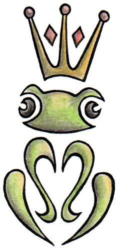 Amazing Tribal Frog Tattoo Design