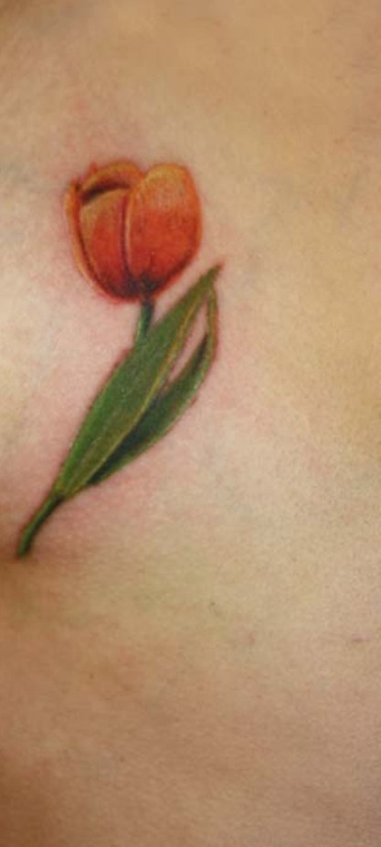 Amazing Tulip Tattoo Picture