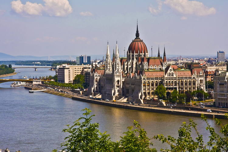 Another View Of Buda Castle And Danube River
