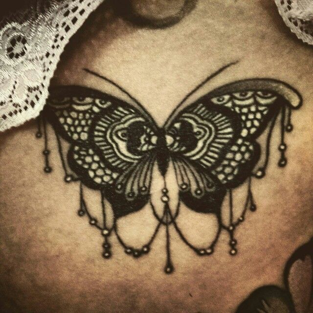 Awesome Butterfly Tattoo On Back