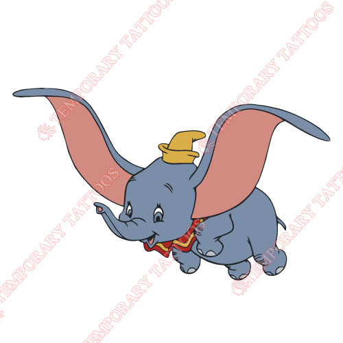 Awesome Flying Dumbo Tattoo Design