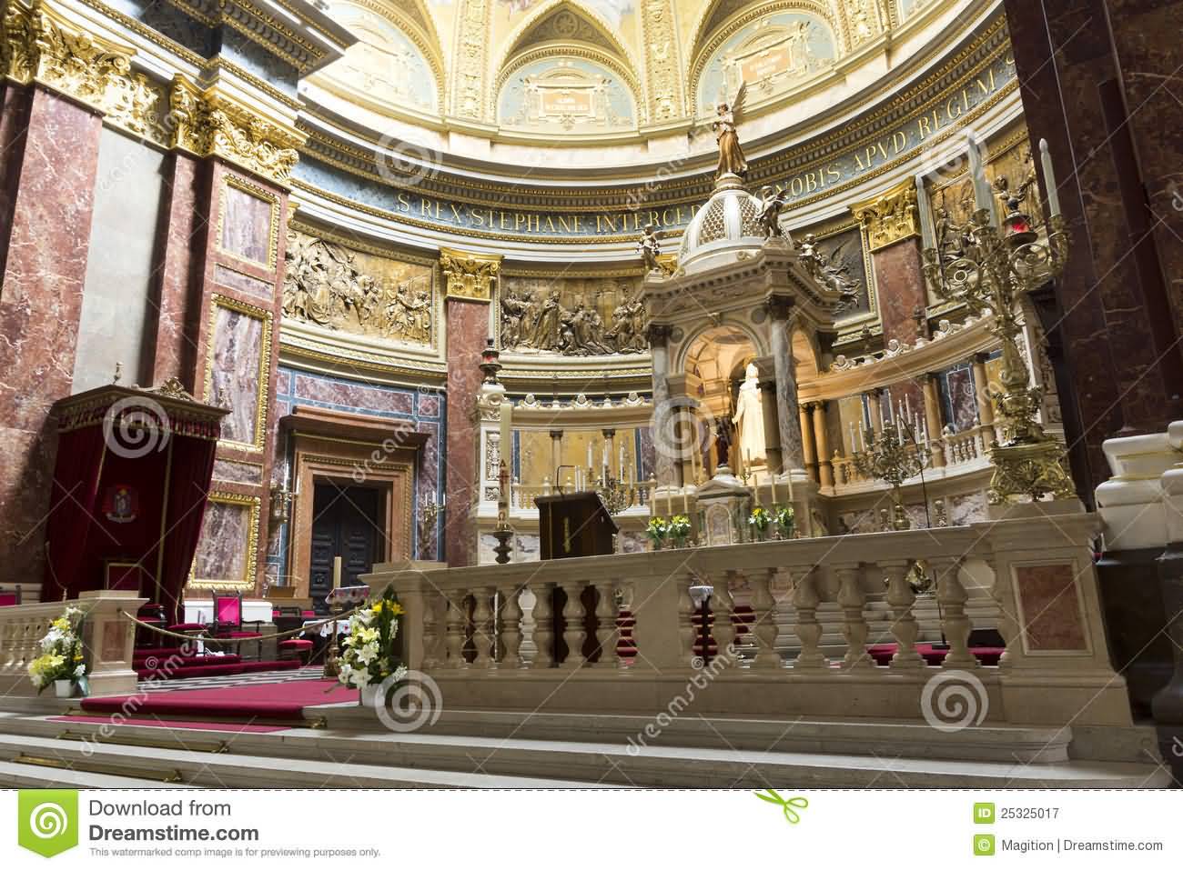 Beautiful Altar Inside The St. Stephen’s Basilica