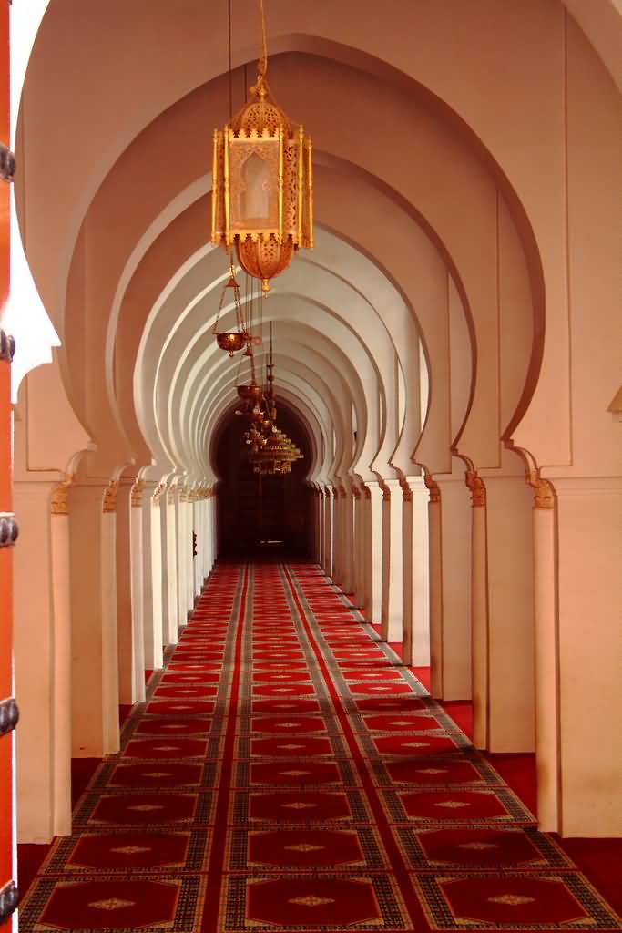Beautiful Corridor Inside The Koutoubia Mosque