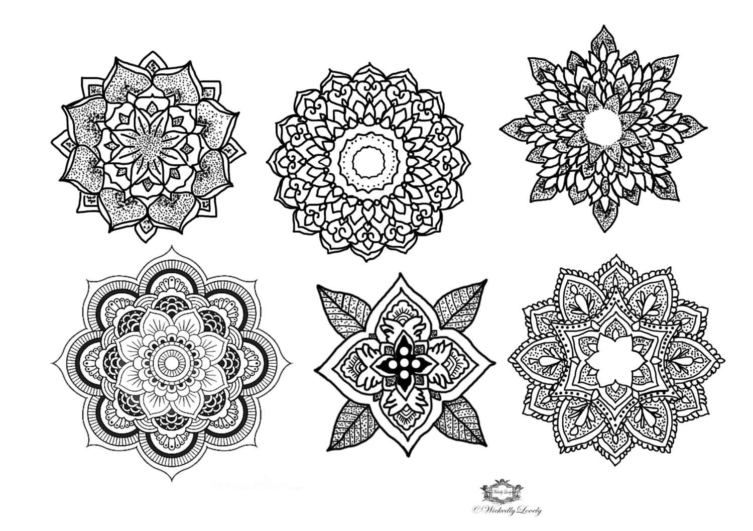 Best Mandala Flower Tattoos Designs