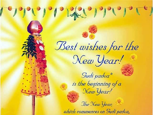 Best Wishes For The New Year Gudi Padwa Is The Beginning Of A New Year