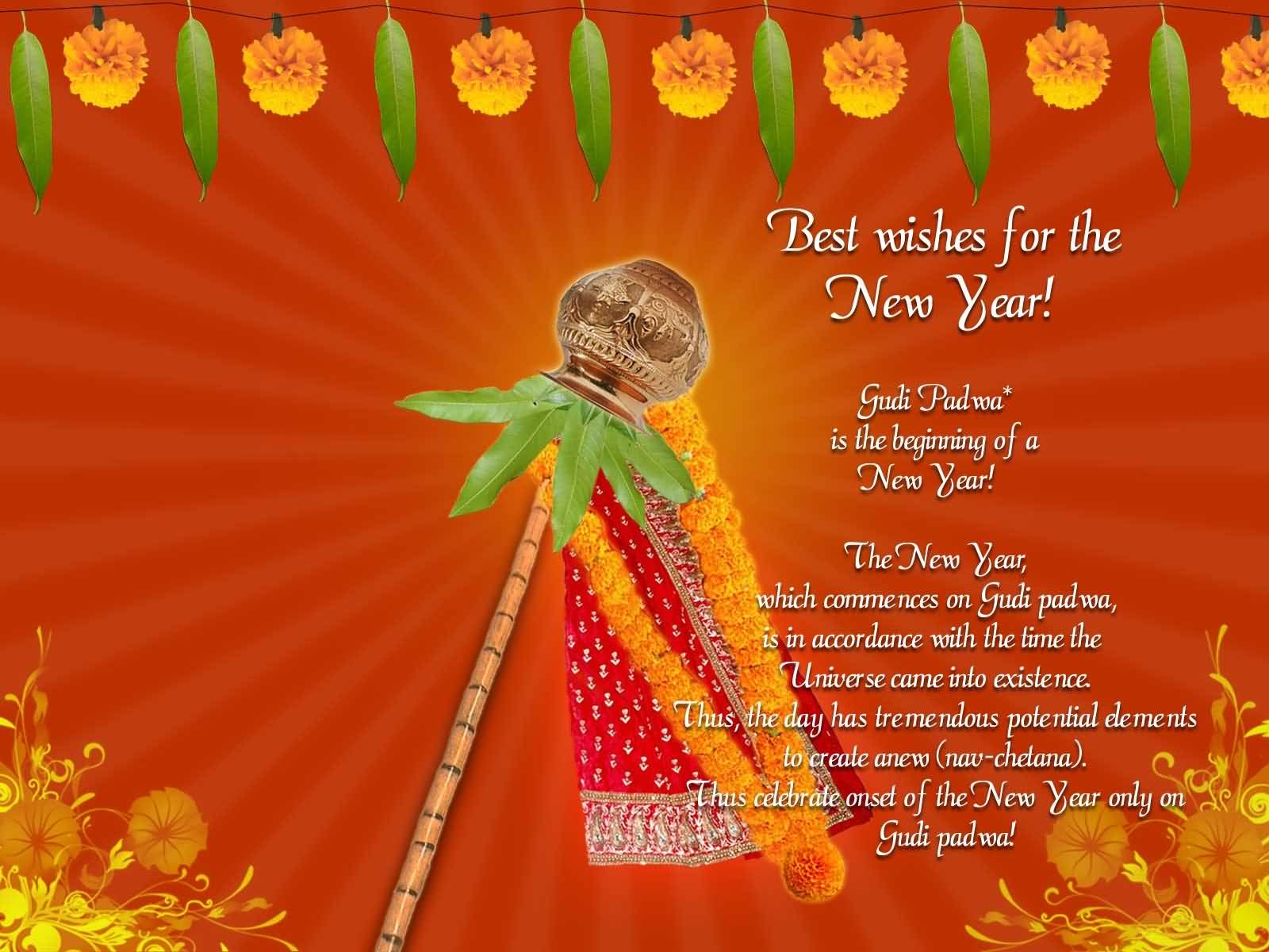 Best Wishes For The New Year Gudi Padwa Is The Beginning Of A New Year