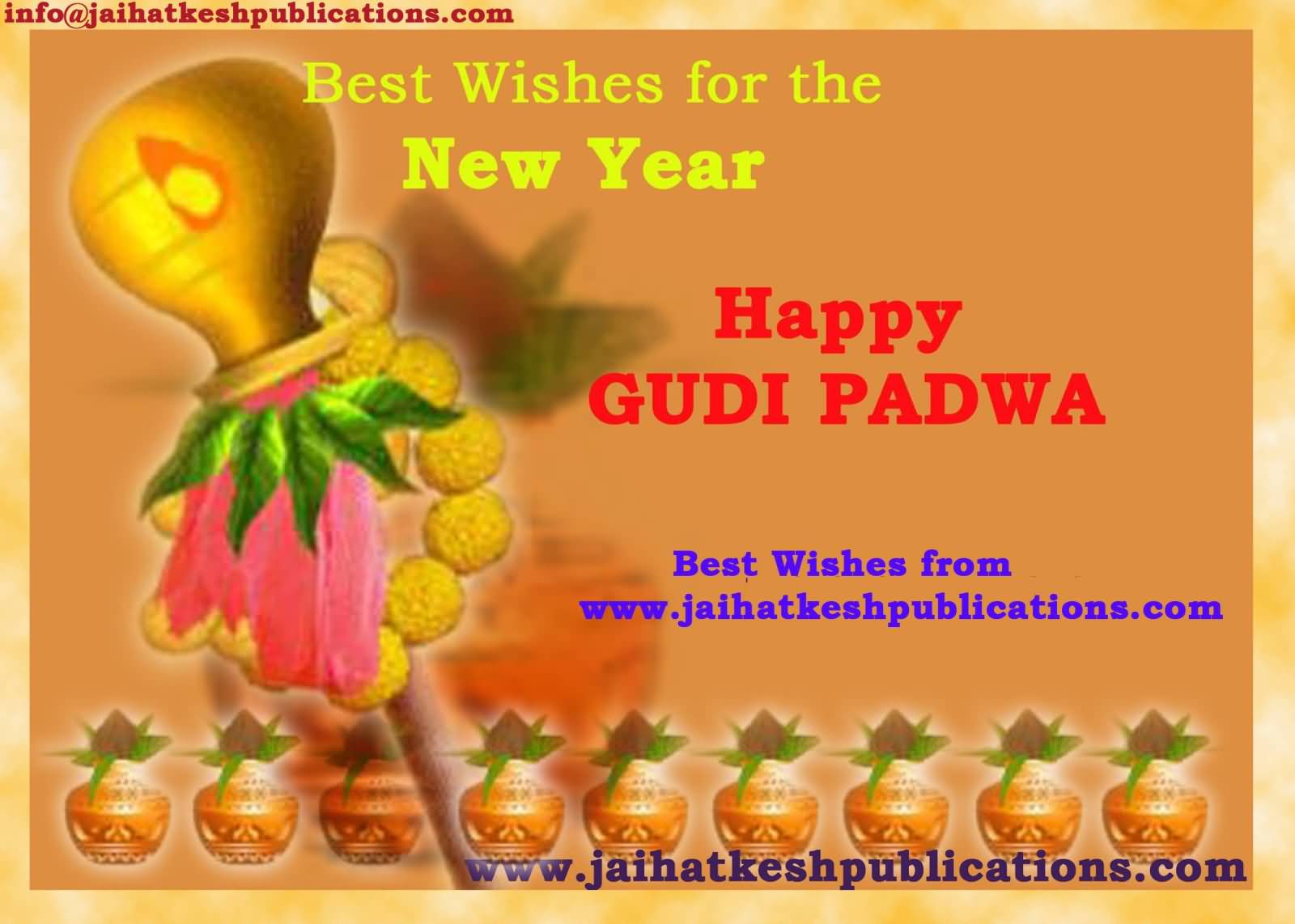 Best Wishes For The New Year Happy Gudi Padwa Card
