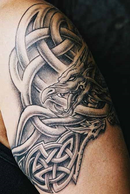 28+ Dragon Wrap Around Tattoos Design And Ideas