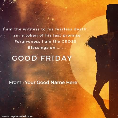 Blessings On Good Friday Greeting Card
