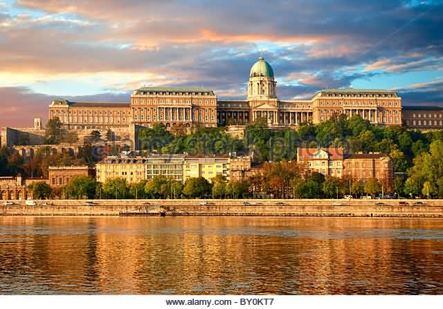Buda Castle Hill With The Danube River
