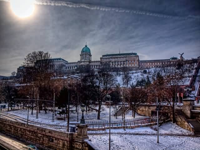 Buda Castle In Winter