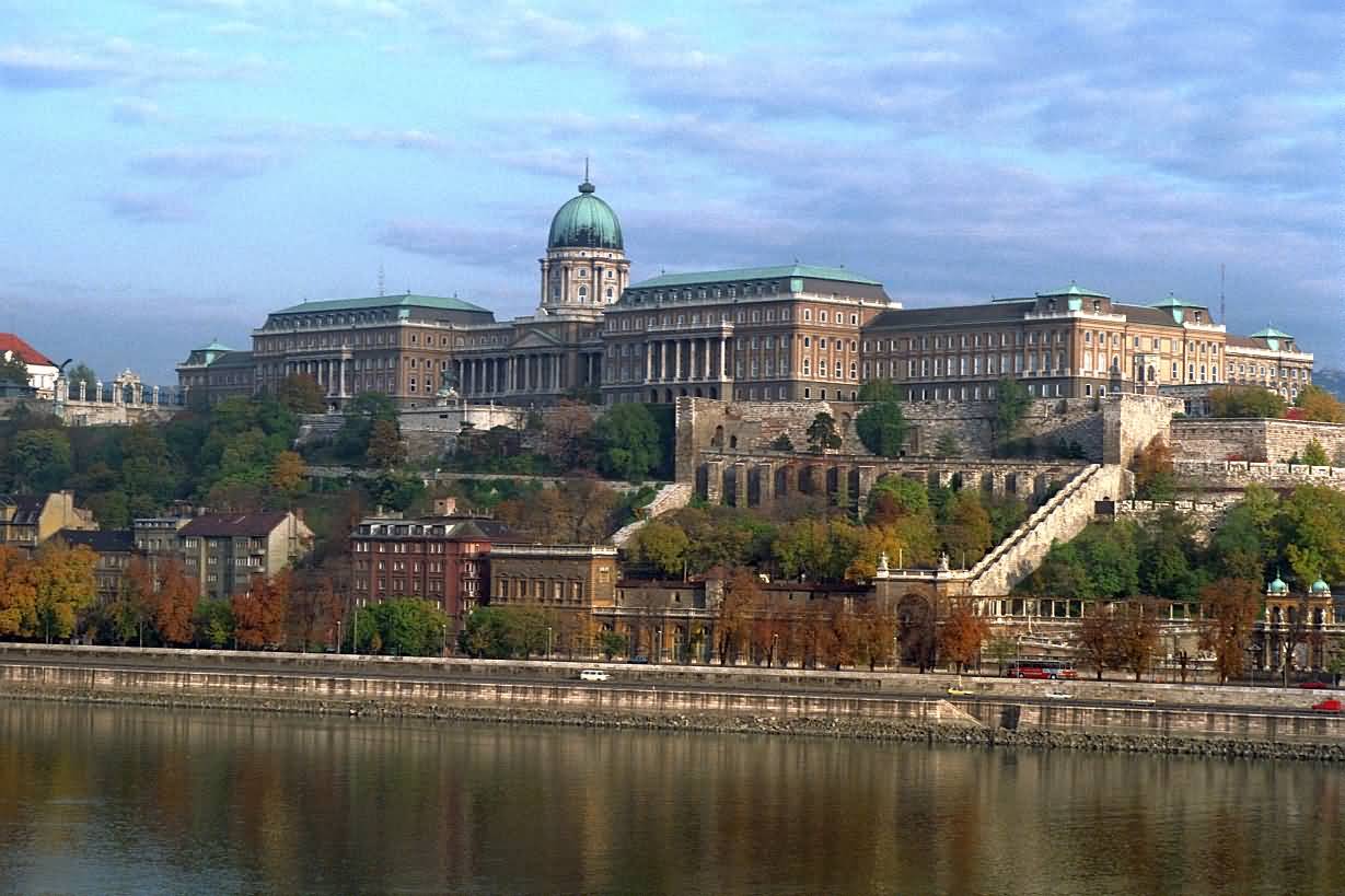Buda Castle View Across The Danube River