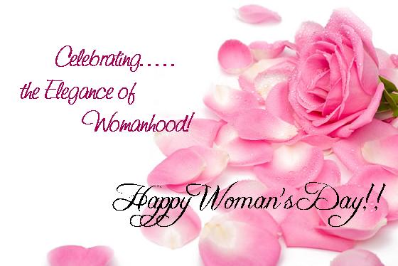 Celebrating The Elegance Of Womanhood Happy Woman's Day 2017 Greeting Card