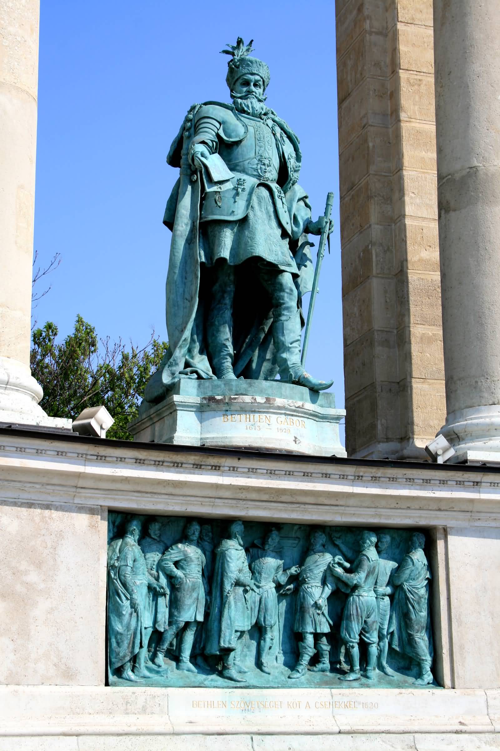 Close Up Of Bethlen Gabor Statue At The Heroes Square