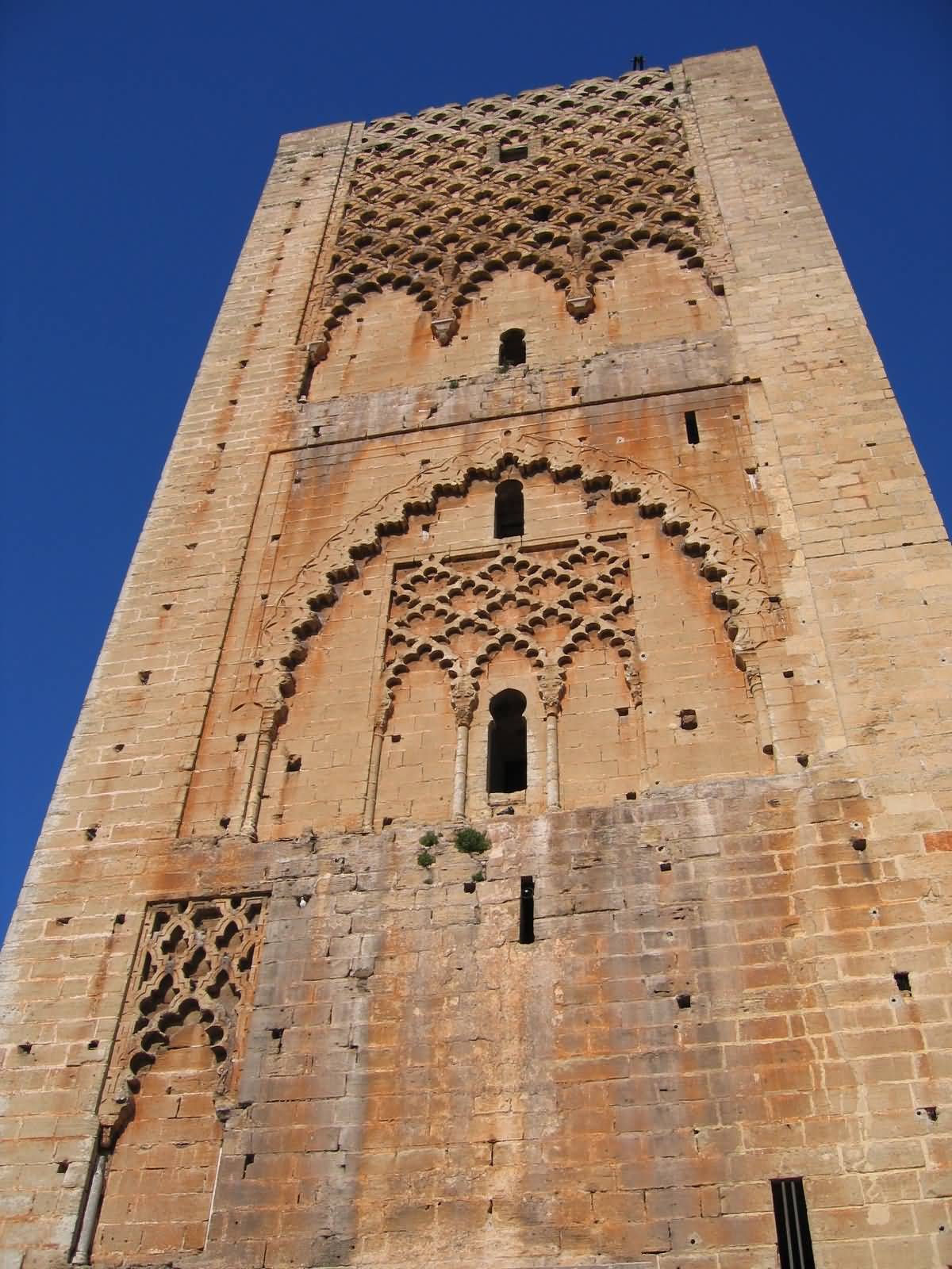 Closeup Of The Hassan Tower
