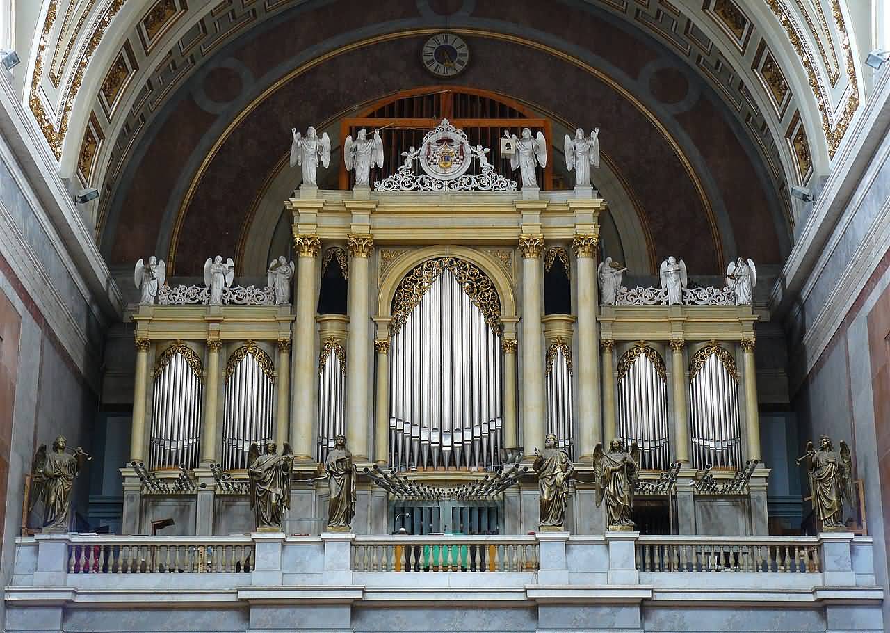 Closeup Of The Organ Inside The Esztergom Basilica