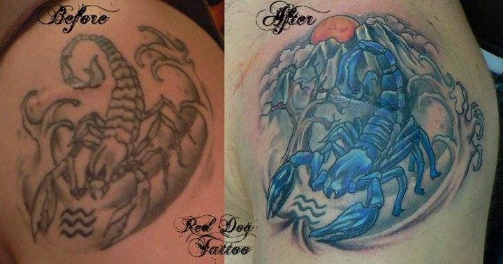 Cool Scorpion Tattoo On Left Shoulder