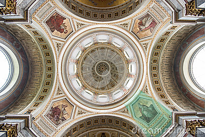 Dome Inside The Esztergom Basilica