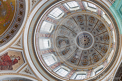 Dome Of Esztergom Basilica Interior View