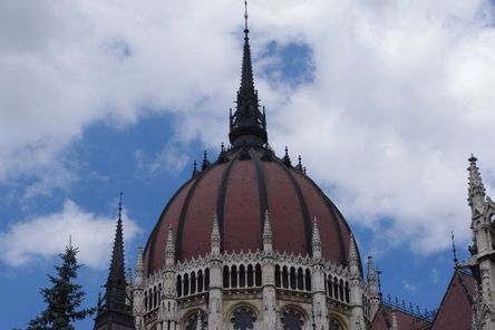 Dome Of Hungarian Parliament Building