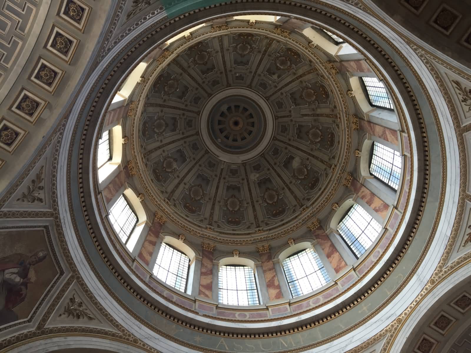Dome Of The Esztergom Basilica Interior View