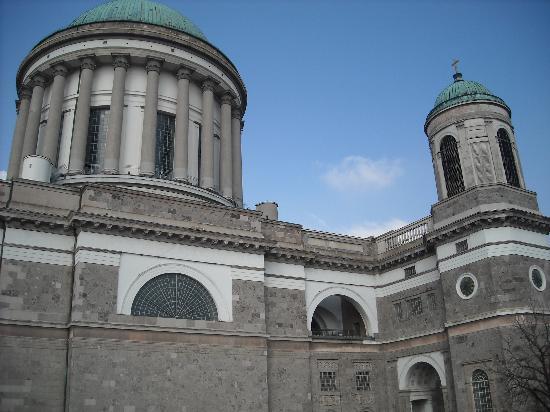 Domes Of The Esztergom Basilica In Hungary