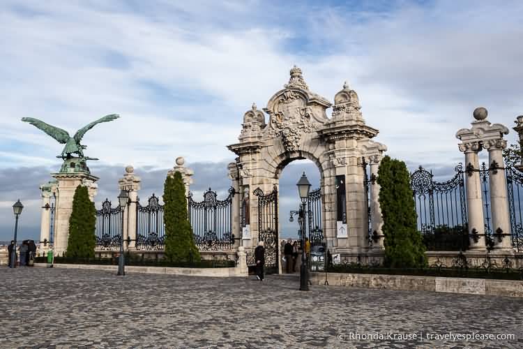 Entrance Gate Of The Buda Castle In Budapest
