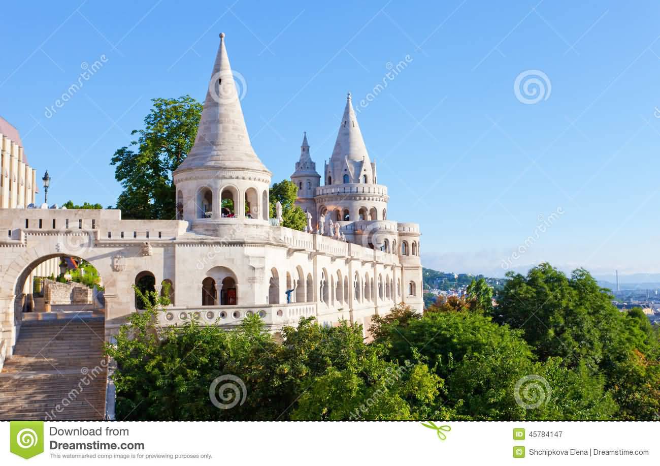Fisherman’s Bastion In The Buda Castle In Budapest