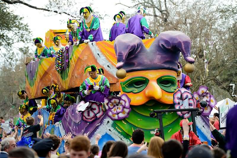 Float During The Mardi Gras Parade