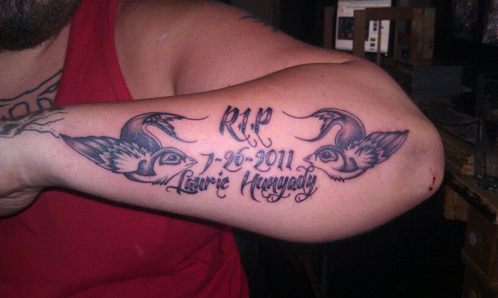 Forearm Memorial Tattoos For Brother