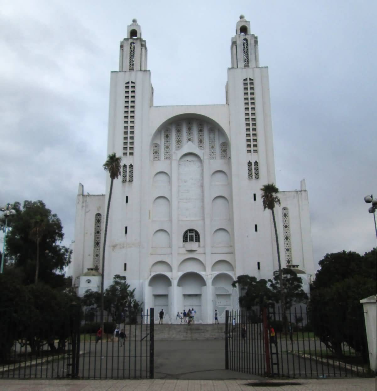 Front Of The Casablanca Cathedral