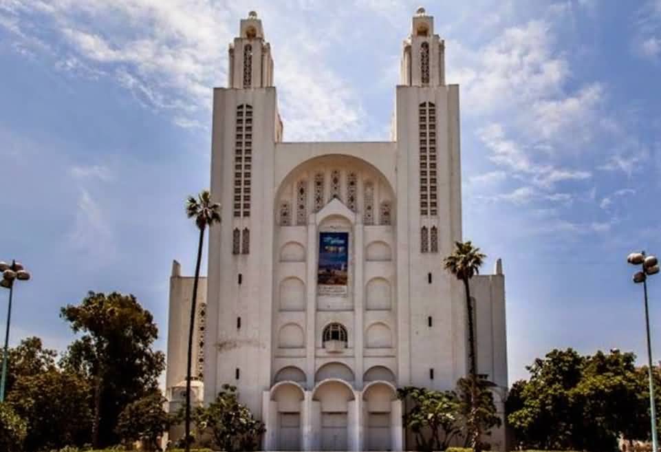 Front View Of The Casablanca Cathedral In Morocco