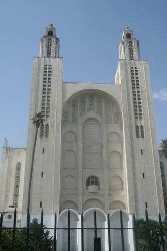 Front View Of The Casablanca Cathedral'