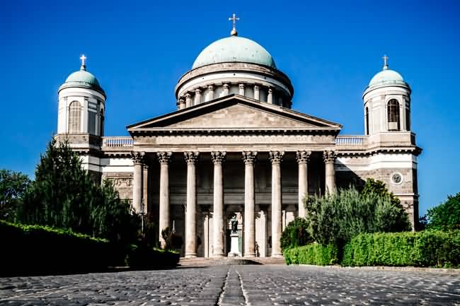 Front View Of The Esztergom Basilica