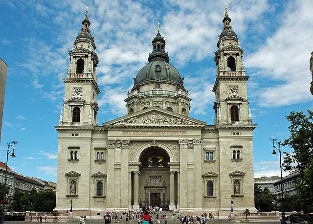 Front View Of The St. Stephen’s Basilica