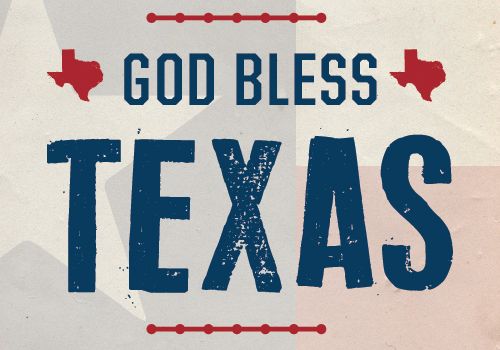 Gold Bless Texas Happy Texas Independence Day 2017