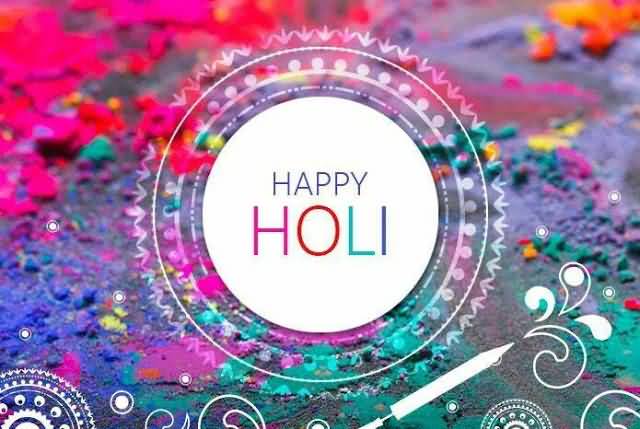 Happy Holi 2017 Beautiful Greeting Card